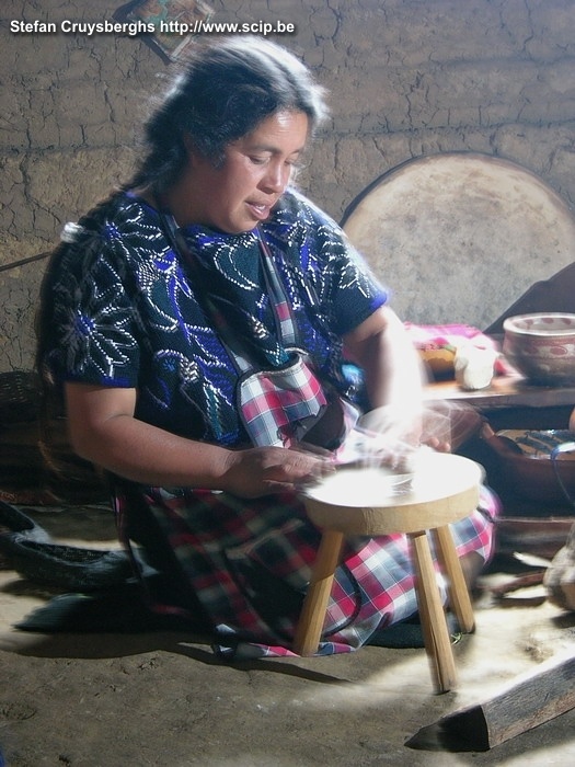 Chamula A woman baking some tortillas nearby the indian city of Chamula. Stefan Cruysberghs